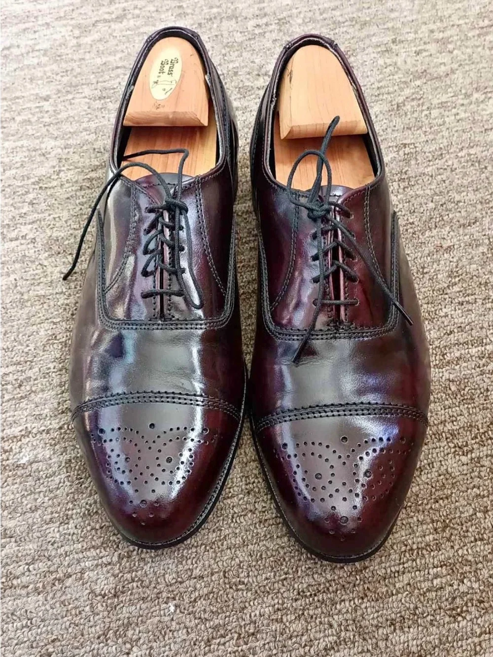 Dexter made in USA leather sole men's dress shoes size 10